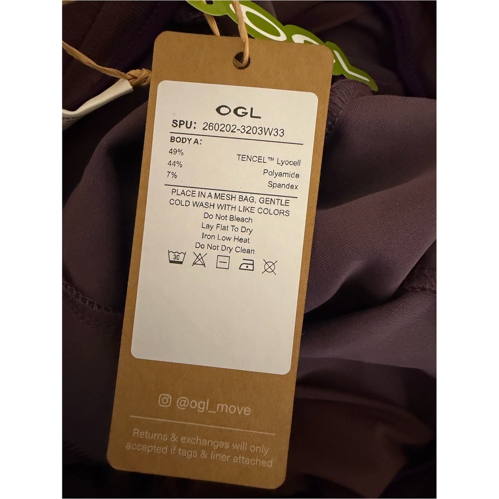 OGL Sandwashed Lyocell Blend Volume Skirt with Pockets NWT Large Purple Grey - Picture 14 of 14